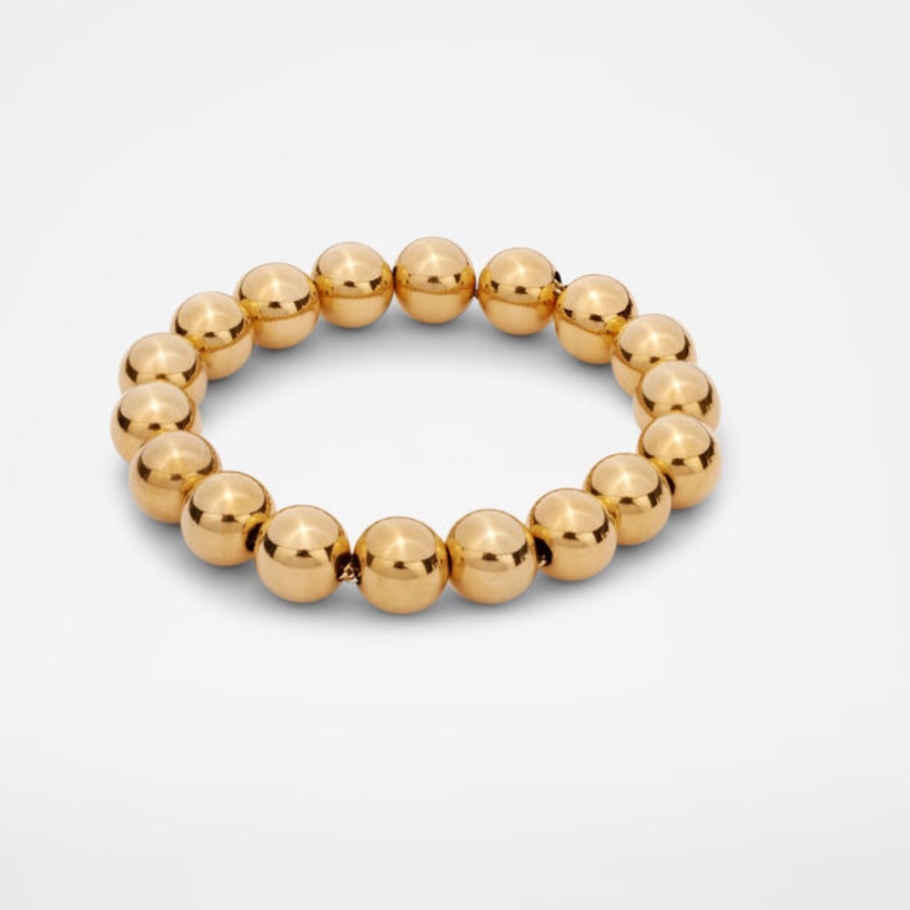 Jil Sander Beaded Silver Bracelet New.